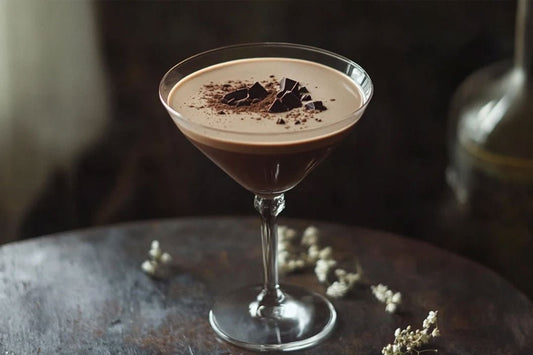 Velvete övergiven choklad martini cocktail