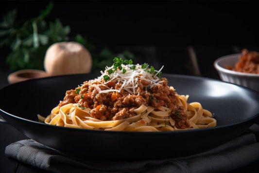 Turkiet bolognese med rik tomatsås