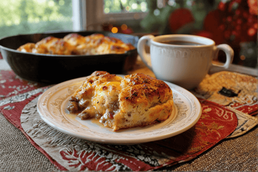 Southern Biscuits and Sausage Gravy Breakfast Casserole