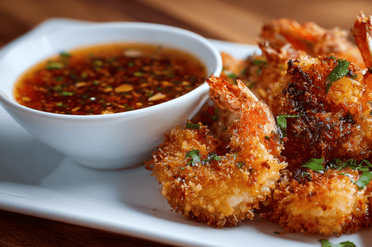 Crispy Coconut-Crusted Shrimp with Sweet Chili Dip