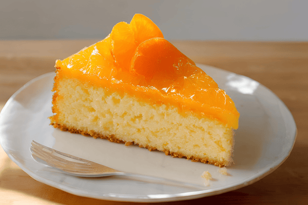 Fuktig mandarin orange solskenkaka med piskad ananas toppning
