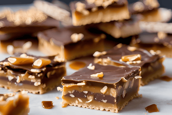 Crunchy Chocolate Saltine Toffee med smörig karamellskorpa