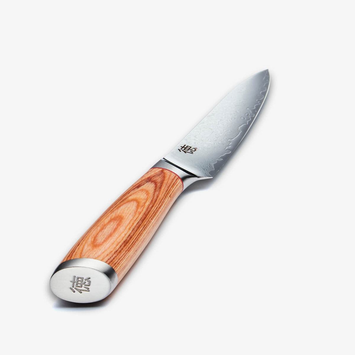 Haruta 5-tums VG10 Japansk Damaskus Steel Utility Kniv med trähandtag och skida