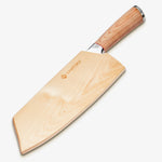 Haruta 7,7 tum VG10 Japansk Damaskus Steel Nakiri Cleaver med trähandtag och skida