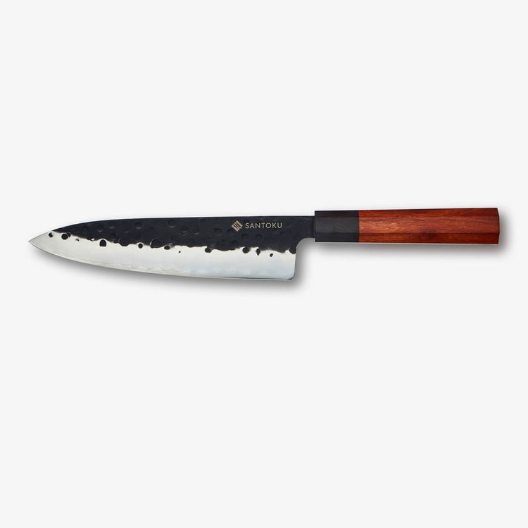 Minato knivserie med magnetisk knivhållare i akaciaträ