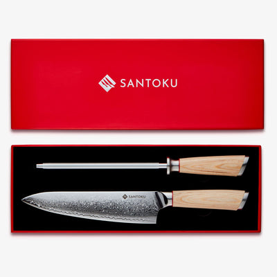 Haruta (はるた) Box Set Chef Knife & Steel Set